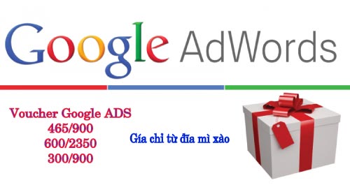 bán mã khuyến mãi coupon google ads
